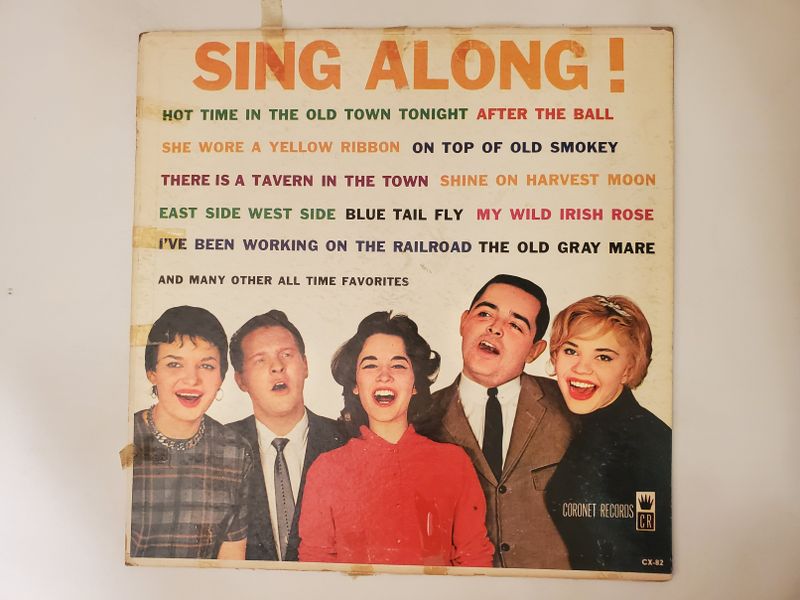 Unknown (Coronet Records release, no specific artist listed) Sing Along! vinyl record